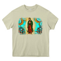 Mossy gemstone our lady of guadalupe Heavy Core Tee - JahusDesignShop