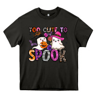 Asphalt too cute to spook Heavy Core Tee - BarkalooDesign