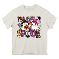 Cream too cute to spook Heavy Core Tee - BarkalooDesign
