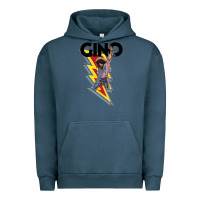 Pigment Midnight Navy Gino time basketball Urban Hoodie - DesignPulse