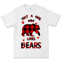 White Just A Girl Who Loves Bears Premium Tee - Bettercallsaul