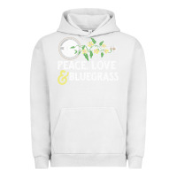 Pigment Lunar Rock peace , love & bluegrass   banjo nature vines illu Urban Hoodie - DesignPulse