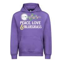 Tulip peace , love & bluegrass   banjo nature vines illu Urban Hoodie - DesignPulse
