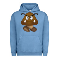 Pigment Pebble Blue goomba Urban Hoodie - DesignPulse