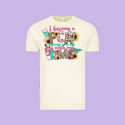 I Became A Cna Because Your Life Is Worth My Time Vintage Tee Designed By Cowgirlartshop