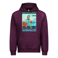 Mauve Wine see you later assholes t shirt Urban Hoodie - DesignPulse