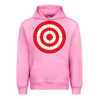Fuchsia Pink bulls eye target lazy diy halloween costume darts shooting t shirt Urban Hoodie - DesignPulse