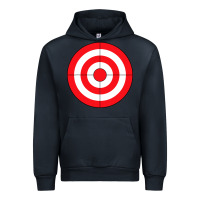 Navy bulls eye target lazy diy halloween costume darts shooting t shirt Urban Hoodie - DesignPulse