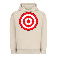 Pigment French Oak bulls eye target lazy diy halloween costume darts shooting t shirt Urban Hoodie - DesignPulse