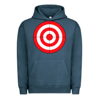 Pigment Midnight Navy bulls eye target lazy diy halloween costume darts shooting t shirt Urban Hoodie - DesignPulse
