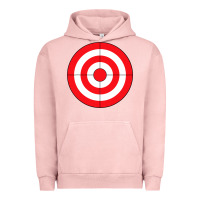 Pigment Salmon bulls eye target lazy diy halloween costume darts shooting t shirt Urban Hoodie - DesignPulse
