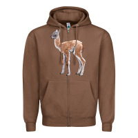 Chestnut Guanaco Llama Baby Zipper Hoodie - LillyAllenDesigns