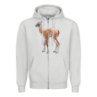 Dove Grey Guanaco Llama Baby Zipper Hoodie - LillyAllenDesigns