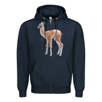 Navy Guanaco Llama Baby Zipper Hoodie - LillyAllenDesigns