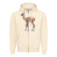 Sandshell Guanaco Llama Baby Zipper Hoodie - LillyAllenDesigns