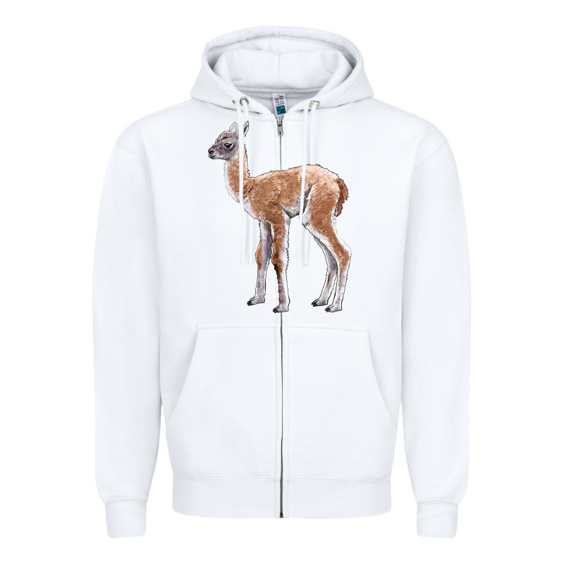 Guanaco Llama Baby Zipper Hoodie by LillyAllenDesigns | Teevron