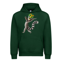 Forest Green All Hail King Julien Urban Hoodie - DesignPulse