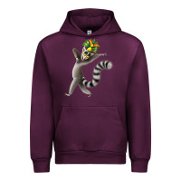 Mauve Wine All Hail King Julien Urban Hoodie - DesignPulse