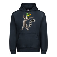Navy All Hail King Julien Urban Hoodie - DesignPulse