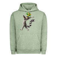 Pigment Oil Green All Hail King Julien Urban Hoodie - DesignPulse