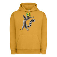 Pigment Peanut Butter All Hail King Julien Urban Hoodie - DesignPulse
