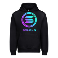 Solana Crypto Sol Coin Blockchain Decentralized Application Long Sleev Urban Hoodie | Teevron
