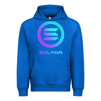 Cobalt solana crypto sol coin blockchain decentralized application long sleev Urban Hoodie - DesignPulse