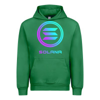 Emerald solana crypto sol coin blockchain decentralized application long sleev Urban Hoodie - DesignPulse