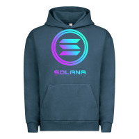 Pigment Midnight Navy solana crypto sol coin blockchain decentralized application long sleev Urban Hoodie - DesignPulse