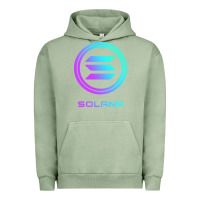 Pigment Oil Green solana crypto sol coin blockchain decentralized application long sleev Urban Hoodie - DesignPulse