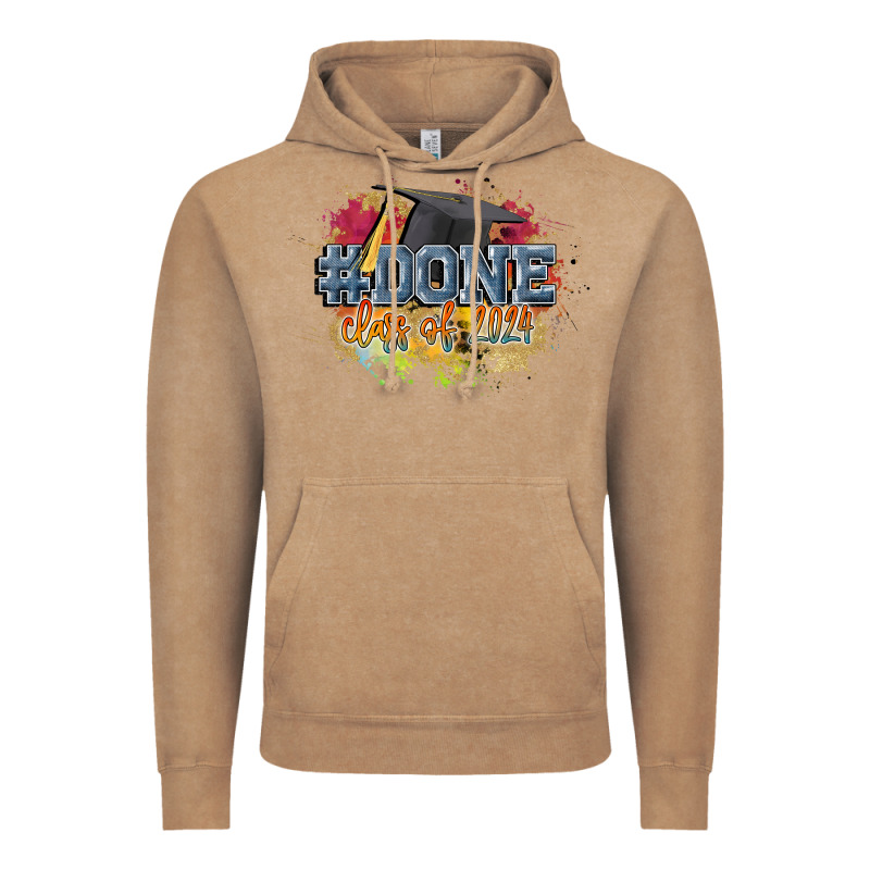 #done Class Of 2024 Vintage Hoodie by CowGirlArtShop | Teevron