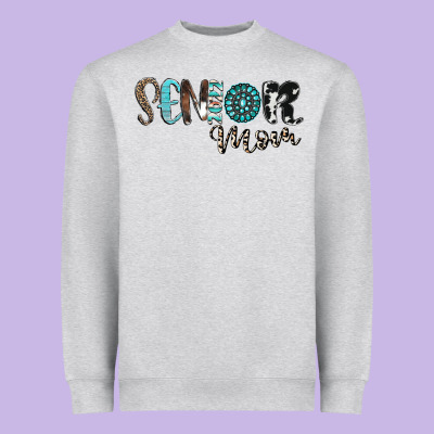 Senior Mom Heavyweight Sweatshirt Designed By Cowhidedigitalart