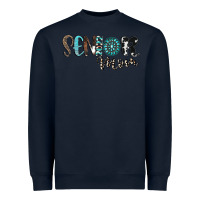 Navy senior mom Heavyweight Sweatshirt - CowhideDigitalArt