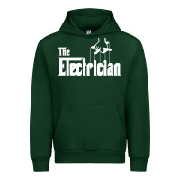 Forest Green the electrician the godfather parody design hipste Urban Hoodie - PixelWave