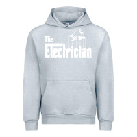 Heather Grey the electrician the godfather parody design hipste Urban Hoodie - PixelWave