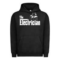 Pigment Black the electrician the godfather parody design hipste Urban Hoodie - PixelWave