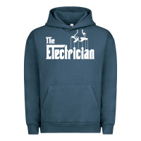 Pigment Midnight Navy the electrician the godfather parody design hipste Urban Hoodie - PixelWave