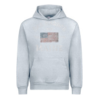 Heather Grey Bar Harbor Maine USA American Flag Established ME Vintage Urban Hoodie - PixelWave