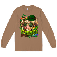Toasted Coconut St. Patrick's Day Cow Long Sleeve Tee - HowdyJamesFarm