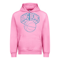 Fuchsia Pink bing bong vintage distressed Urban Hoodie - PixelWave