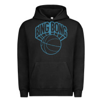 Pigment Black bing bong vintage distressed Urban Hoodie - PixelWave