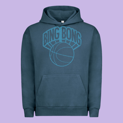 Bing Bong Vintage Distressed Urban Hoodie Designed By Pixelwave