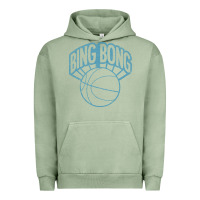 Pigment Oil Green bing bong vintage distressed Urban Hoodie - PixelWave