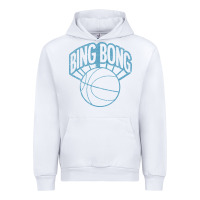 White bing bong vintage distressed Urban Hoodie - PixelWave