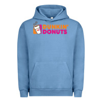 Pigment Pebble Blue Dunkin'donuts Urban Hoodie - PixelWave