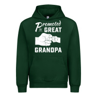 Forest Green Promoted to Great Grandpa Urban Hoodie - PixelWave
