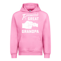Fuchsia Pink Promoted to Great Grandpa Urban Hoodie - PixelWave