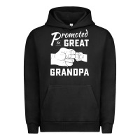 Pigment Black Promoted to Great Grandpa Urban Hoodie - PixelWave