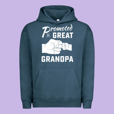 Promoted To Great Grandpa Urban Hoodie Designed By Pixelwave