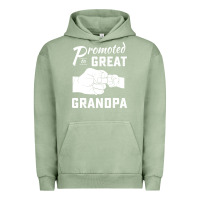 Pigment Oil Green Promoted to Great Grandpa Urban Hoodie - PixelWave